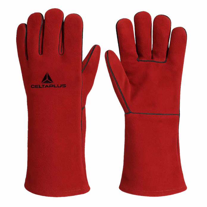 Slika Zaštitne rukavice za zavarivanje špalt koža 35 cm – Kevlar šavovi (10)